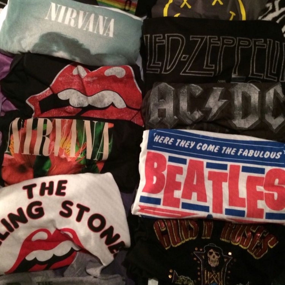 2 mystery band shirts!